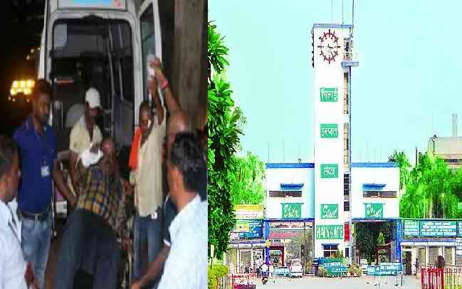 भिलाई स्टील प्लांट में फिर हादसा एक कर्मचारी घायल