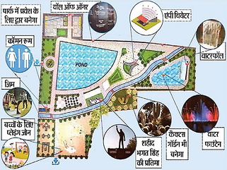 शहर का सबसे बड़ा पार्क बनाया जाएगा सेक्टर-5 में, 100 फिट की ऊंचाई पर लहराएगा तिरंगा, देश और देशभक्ति की कला- संस्कृति के रंगों और सुविधाओं से सजा होगा पार्क